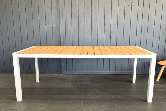teak outdoor dining table bone frame nz